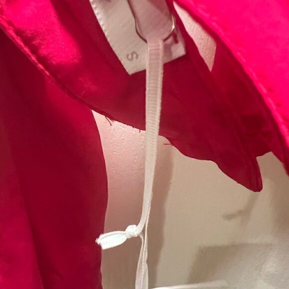 Lace the Label Eliana Pink Silk Crop Top Size S - Picture 6 of 7